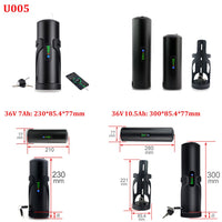 Samsung Ebike Bottle Battery - Small Mini E-bike Bicycle Battery 36V 10.5AH G30 Sanyo Cell with USB for 250W 500W Motor