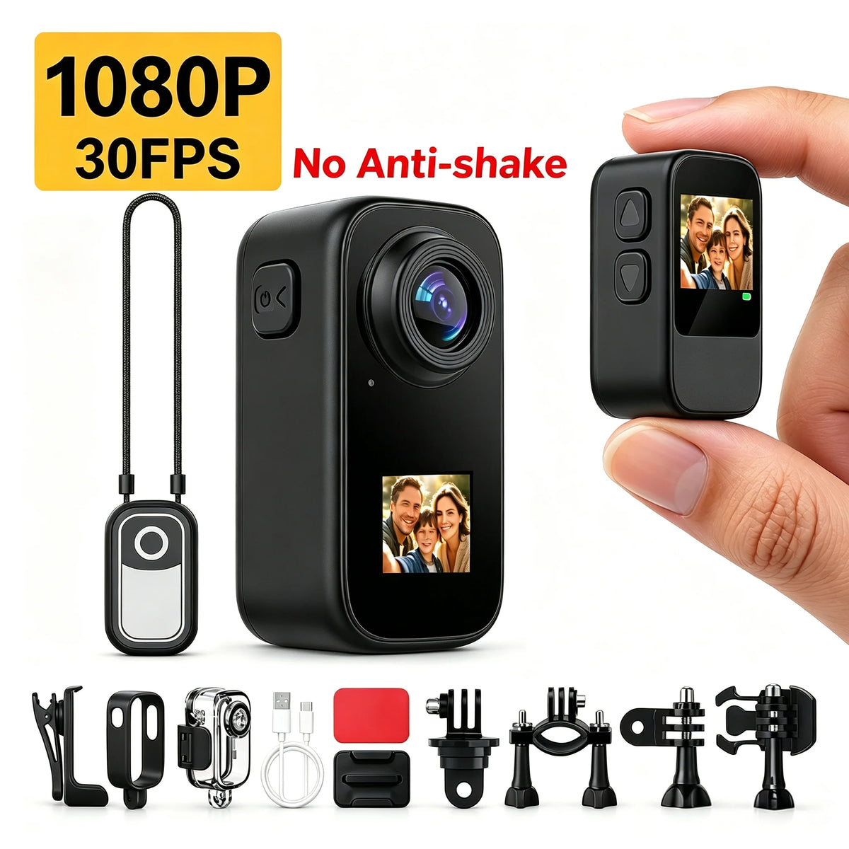 K50S Mini 5K Action Camera with Magnetic Mount