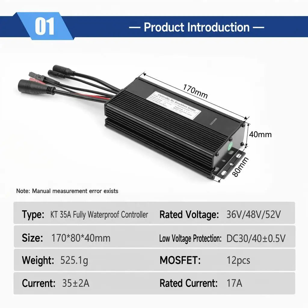 48V 1000W-1500W Fat Tire Electric Bike Conversion Kit - Waterproof Rear Hub Motor (20", 26" × 4.0")