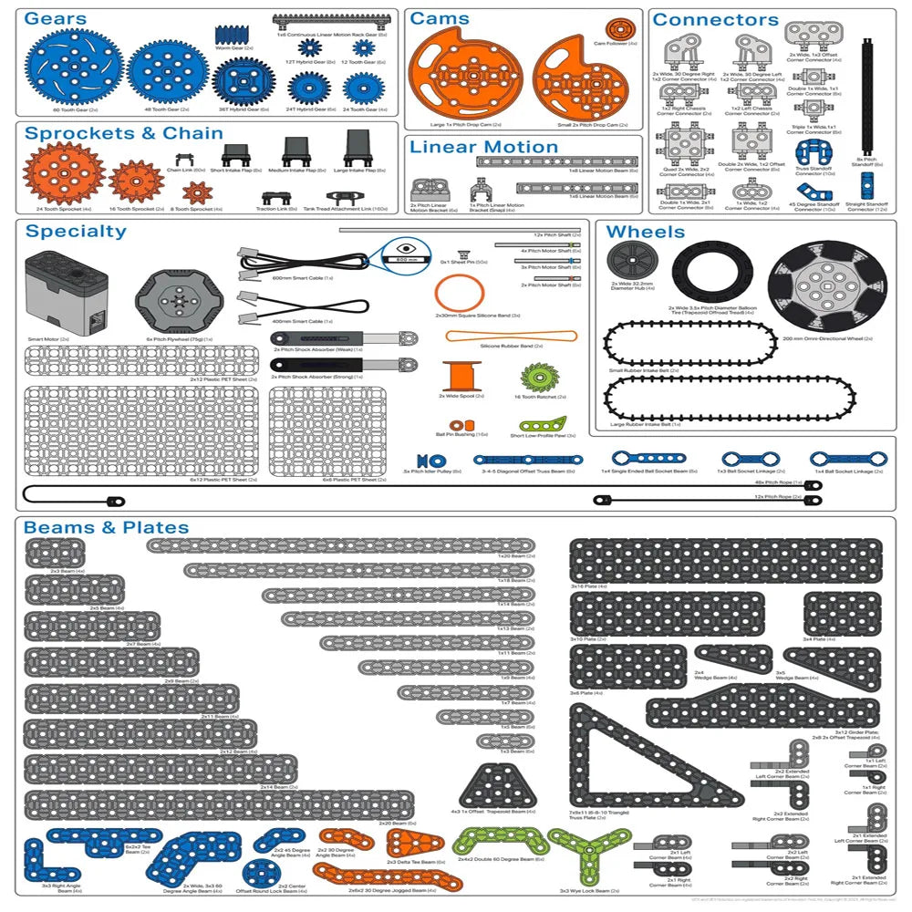 Smart Original VEX IQ Programming Robot Competition Set Second Generation 228-7980