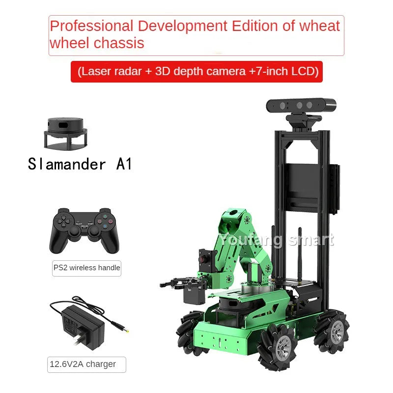 JetAuto ROS 4WD Robot Car with Lidar Depth Camera Touch Screen for Jetson Nano Robot DIY Kit Support SLAM Mapping and Navigation