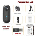 JETO H88 Mini 4K WiFi Body Camera with Magnetic Clip