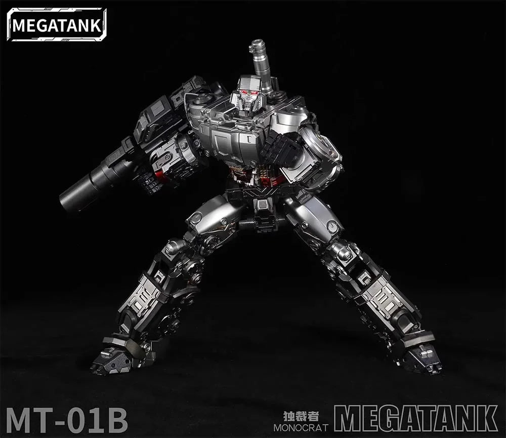 New Transformation Toys Robot Megatank MT01B Monocrat Megat-tron Tank Transform Robot MT-01B Dark Ver. Action Figure in stock
