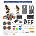 Hiwonder MasterPi AI Vision Robot Arm Mecanum Wheels Car Powered by Raspberry Pi Open Source Robot Car DIY STEM Toy