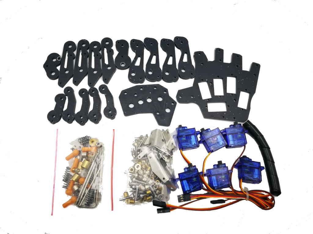 5 Dof Robot Hand with Five Fingers Servo Control Left Right Bionic Palm for ArduinoRobot Hand DIY Kit Programmable Gripper Claw