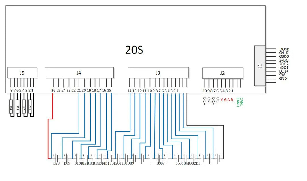 ANT Smart BMS 300A 10S to 24S 120A continous 150A max Bluetooth APP Lithium Battery Protection Board with CAN BUS