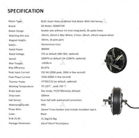 QSMOTOR QS273 8000W 50H V3 72V 120kph High Speed E-Motorcycle Spoke Hub Motor with ND72890 Controller Conversion Kit