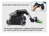 4WD Robot Car Chassis With Omni Wheel Support Obstacle Avoidance RC Car for Arduino Robot DIY Kit Ps2 Programmmable Robot Kit