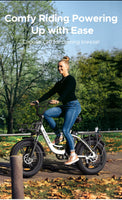 Engwe L20 250W 20" Step-Through Electric Bike: Foldable City E-bike with Easy Mount Frame for Lady Girl