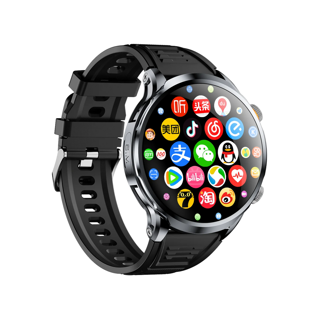 4G NET NEW H18 Global Android Smartwatch Men Dual HD Camera Full Touch Screen HeartRate IP67 Waterproof Smart Watch 64G SIM Call