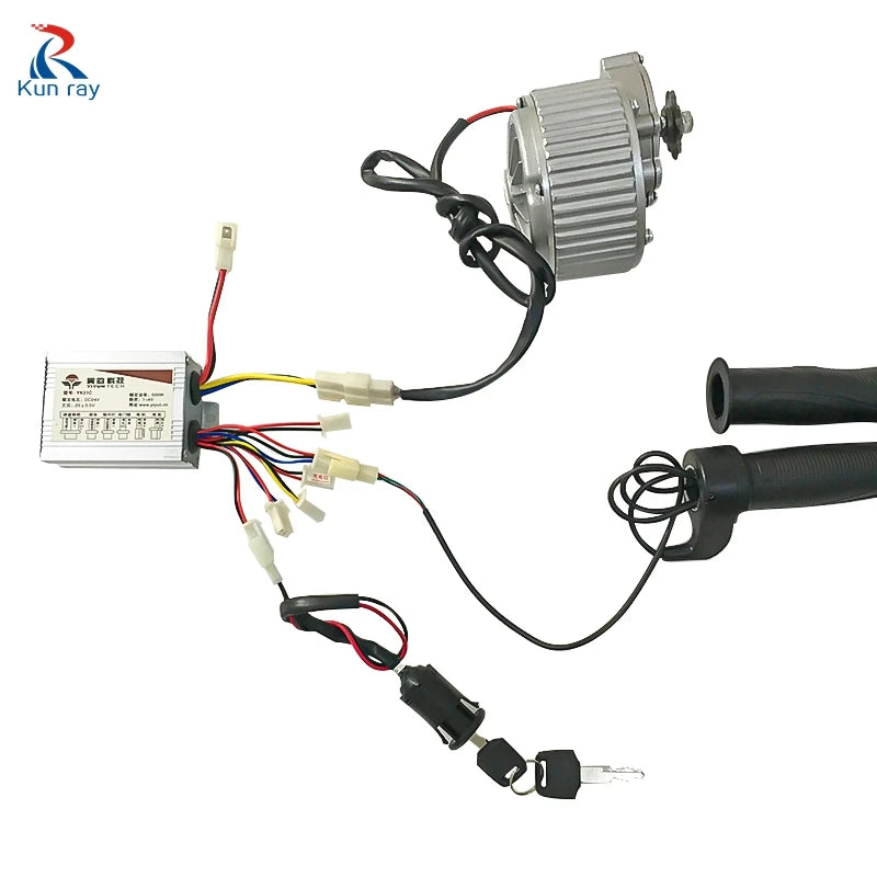 Kunray 250W 450W E-bike Conversion Kit For 24V 36V Electric Brushed DC Decelerating Motor Throttle Controller Bicycle MY1018