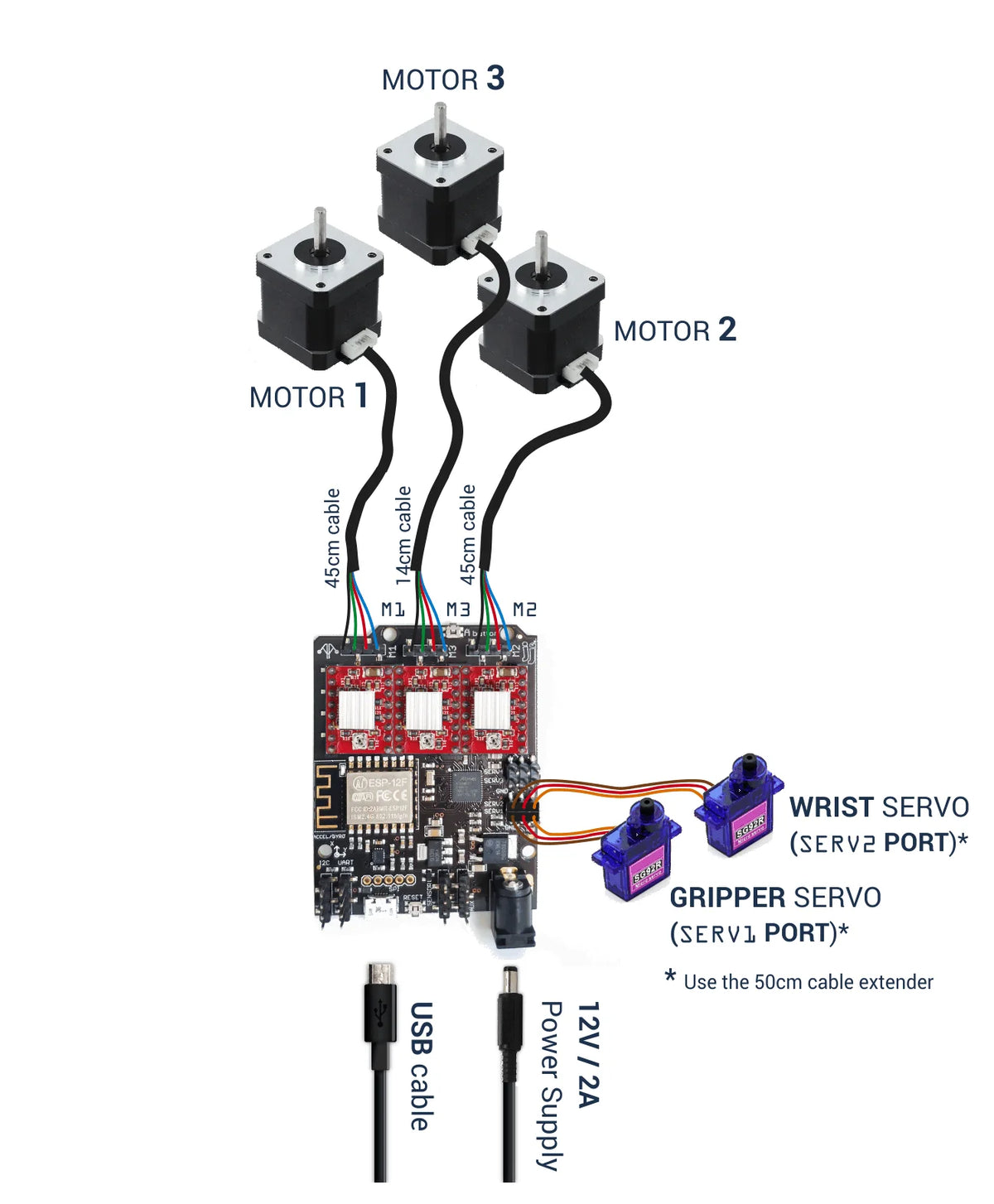 3D Print Graphics Scara Robotic Arm with Stepper Motor Scara Robot Mamipulator for Arduino Robot for Python Programmable DIY Kit