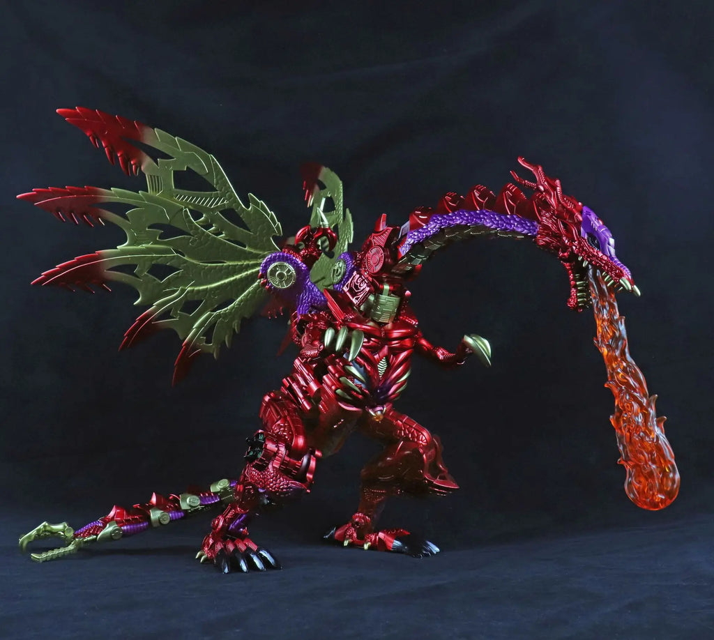 BMB Transformation TAIBA RD-01 RD01 OVERSIZED TRANSMETAL 2 MG Red Dragon Beast Wars Action Figure Robot 36CM