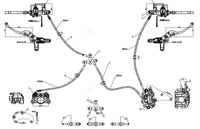 SIA CBS Combination Braking System with 220mm CB 58mm PCD 3*80mm Rear Disc Brake Plates suitable for 100-120kph E-motorcycle