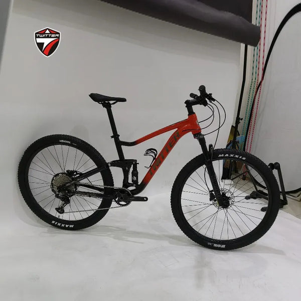 TWITTER TRACKER Full Suspension Aluminum Alloy Bike 27.5/29er RS-13Speed Mountain Bike with Thru-Axle12*148mm