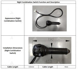 SiAECOSYS K126 Throttle with Combination Switch Suitable for Electric Motorcycle