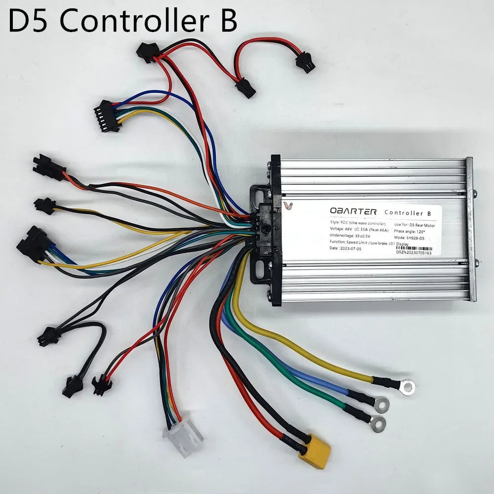 Obarter D5 Electric Scooter 48V FOC Sine Wave Dual Controllers (A & B) & LCD Display Throttle Kit