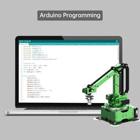 5 Axis Robot Arm with Guide Rails Suction Cup RC Robotics Manipulator for Arduino and AI Python ESP32 Programmable Robot DIY Kit