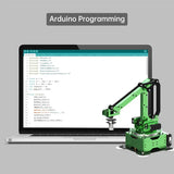 5 Axis Robot Arm with Guide Rails Suction Cup RC Robotics Manipulator for Arduino and AI Python ESP32 Programmable Robot DIY Kit