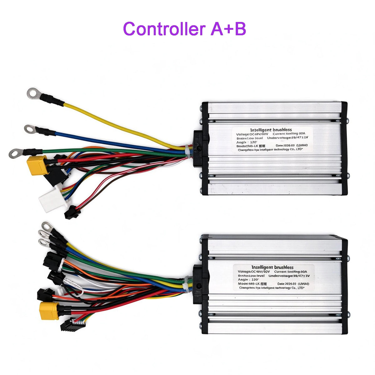 REDDYDY RD2 60V Dual Motor Brushless Controllers (A & B) & Large LCD Display Kit (5000W)