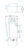 SiAECOSYS Side Stand Sensor Kickstand Switch Circuit Breaker Suitable for Electric Scooter Motorcycle