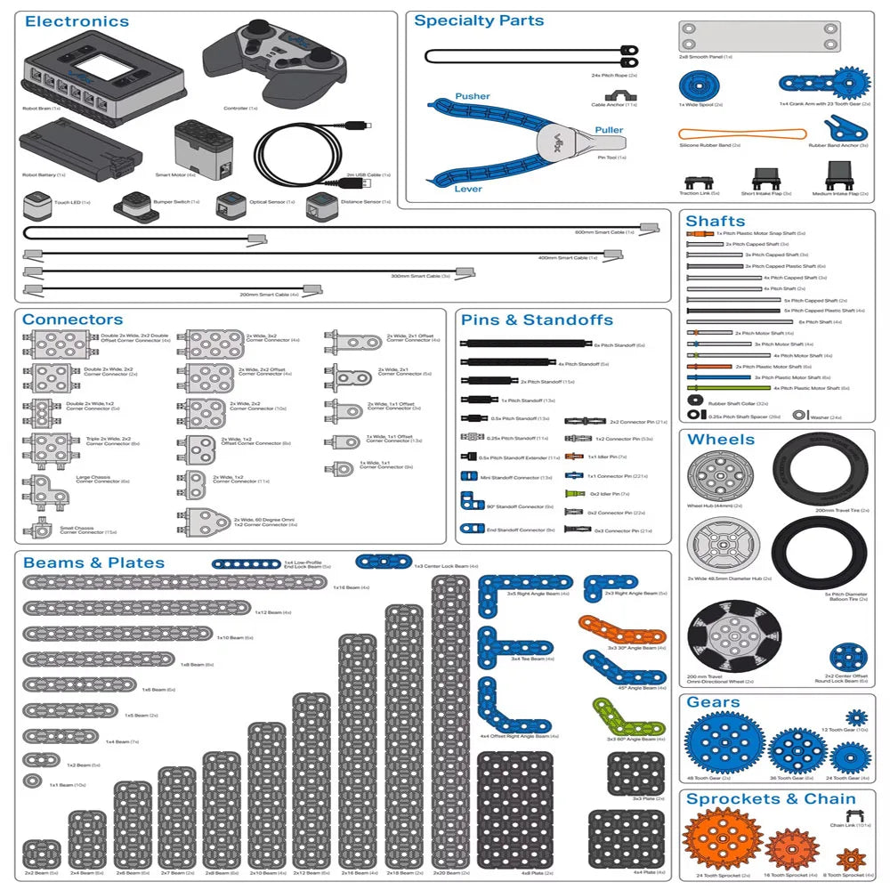 Smart Original VEX IQ Programming Robot Competition Set Second Generation 228-7980