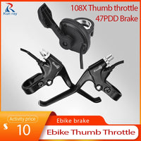 WUXING 108X Ebike Thumb Throttle Right/Left Hand Throttle for Electric Scooter Brake Accessories 47PDD