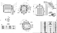 SiAECOSYS QS 120 60H 2000W V3 72V Mid Drive Motor with Gearbox