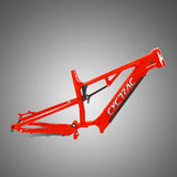 TWITTER Ebike Frame CYC-EM6 Mid Drive Electric Bicycle Frames 29er Full Suspension Alu Alloy eMTB Frame frameset