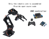 Robotic Arm Kit 6 DOF Programming Robot Arm DIY Kit for Arduino for Raspberry Pi Robot UNO/ESP32 Open Source Code and Tutorial