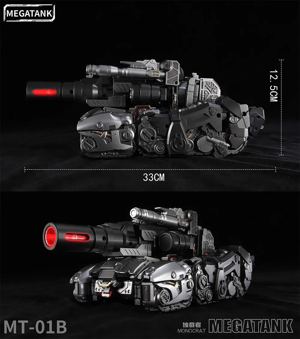 New Transformation Toys Robot Megatank MT01B Monocrat Megat-tron Tank Transform Robot MT-01B Dark Ver. Action Figure in stock