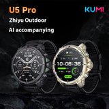 KUMI U5 Pro Smart Watch Outdoor Waterproof AI Navigation Watch Heart Rate Sleep Blood Oxygen Monitor Custom Sports Smart Watch