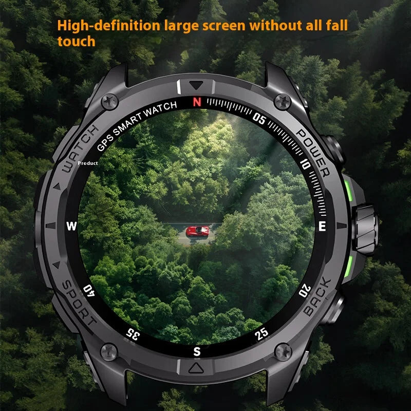 KUMI U5 Pro Smart Watch Outdoor Waterproof AI Navigation Watch Heart Rate Sleep Blood Oxygen Monitor Custom Sports Smart Watch