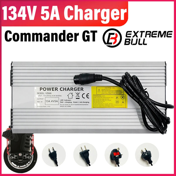 EXTREMEBULL Commander GT 134V 5A Original Charger Electric Unicycle Commander GT 134V 5A Charger EUC Accessories