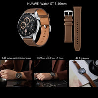 HUAWEI WATCH GT 3 Smartwatch | 2 weeks battery life | all-day SpO2 monitoring | Personal AI Running Coach | accurate heart