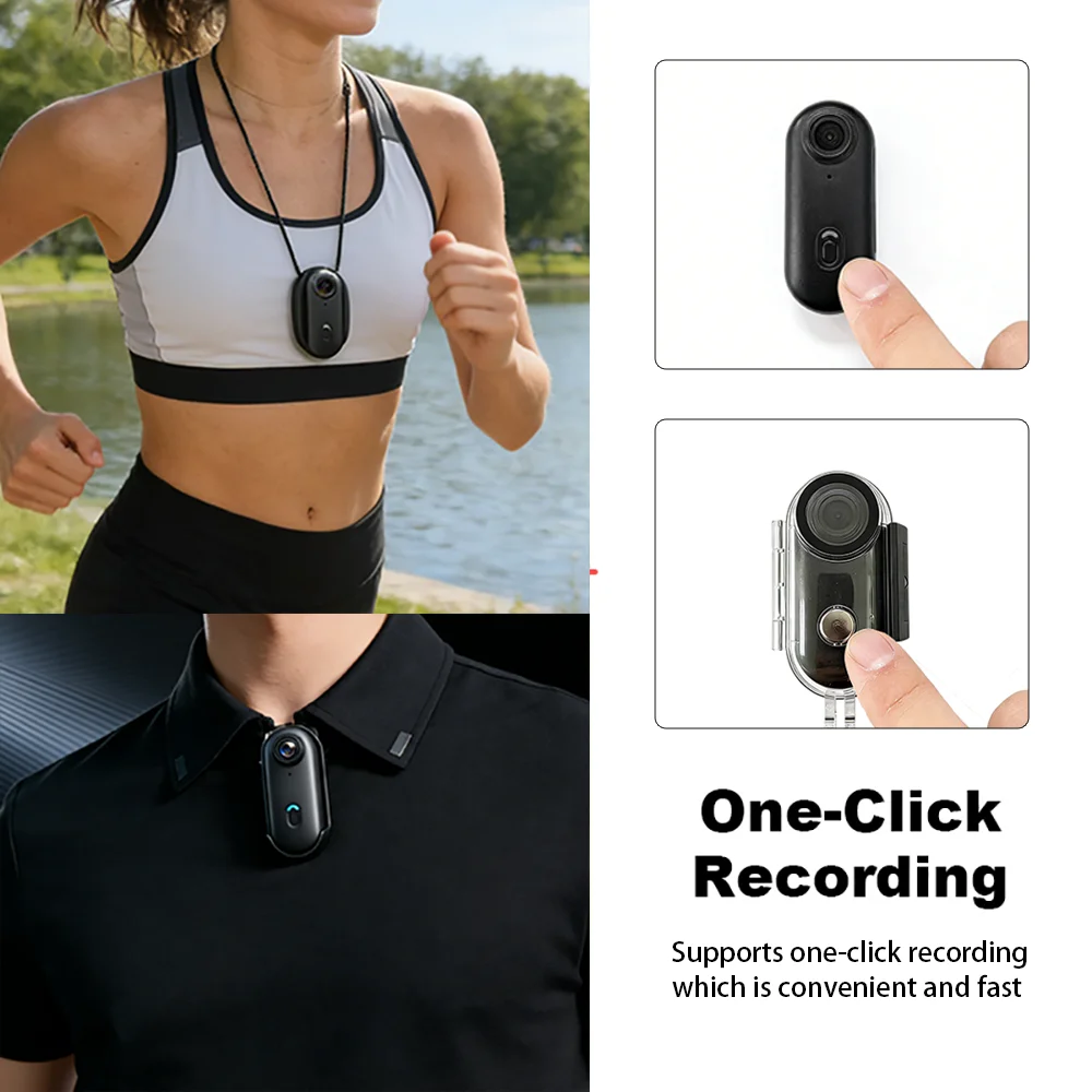 JETO H88 Mini 4K WiFi Body Camera with Magnetic Clip