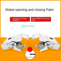 Humanoid Robot Hands with LX-824HV Serial Bus Servo Flexible Opening Robot DIY Kit for Arduino/ESP32 Programmable Robot Fingers