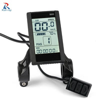 KUNRAY LCD Ebike Display Brushless Controller 36V 350W 24V-48V 500w Power Mileage Speed Time USB Phone for Motor Wheel