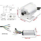 Ebike Conversion Kit 3000w Electric Scooter Motor 48V/72V BLDC Brushless Motor ebike kit 3000w Controller Throttle