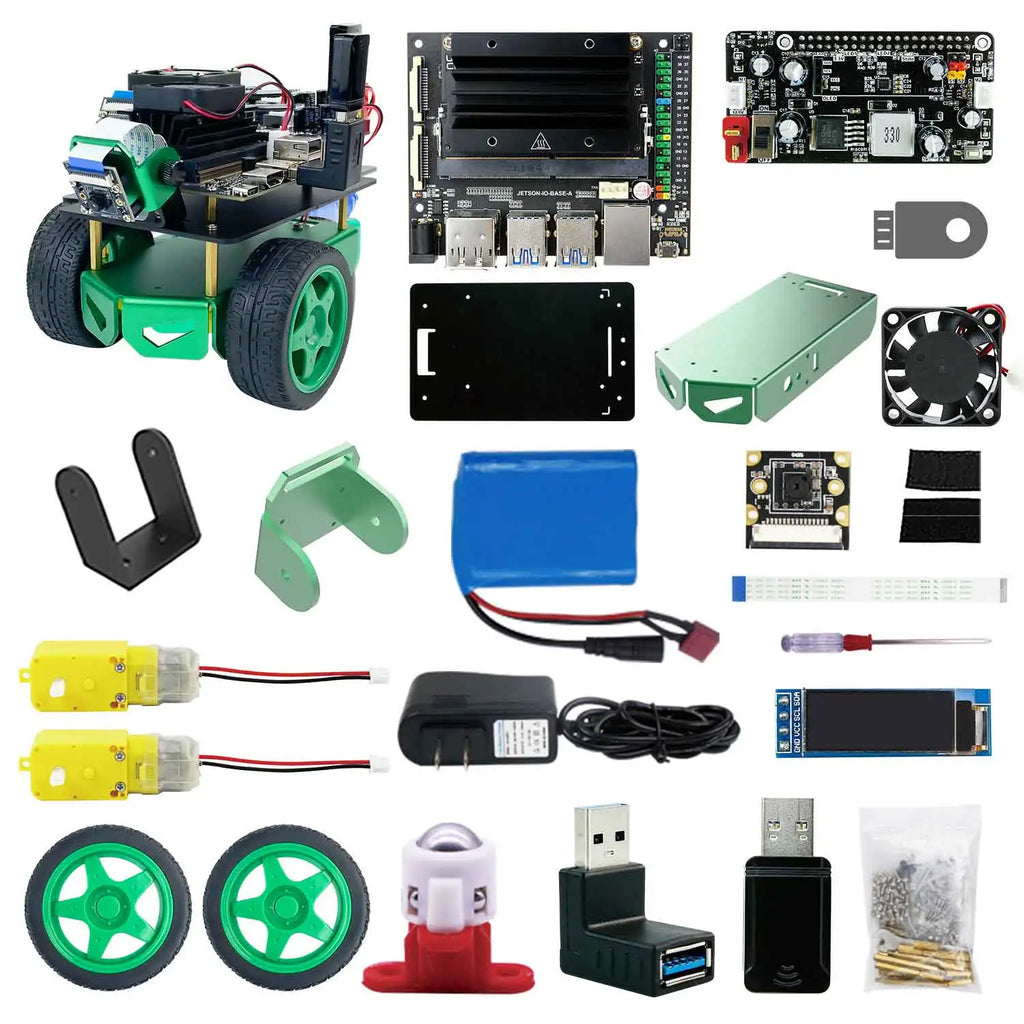 Jetbot MINI AI Visual Car Educational ROS Robot Kit Adopt OpenCV and Python3 Programming Support Autopilot Color Recognition