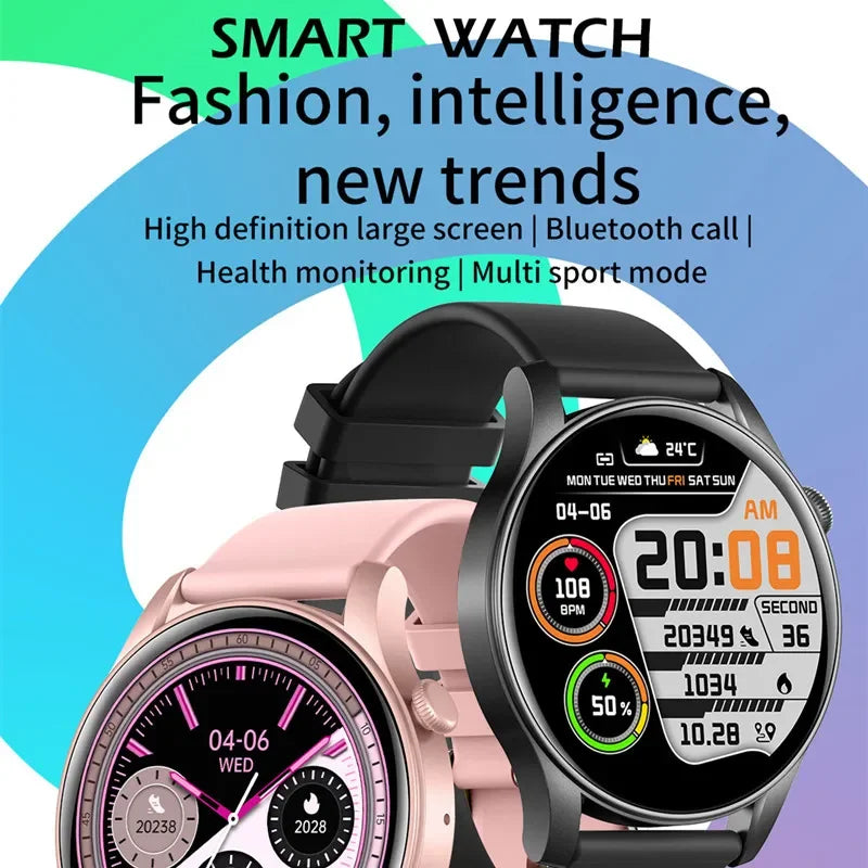 Gaines KC88 Smart Watch 1.43inch AMOLED HD Screen BT Call AI Voice Assistant Heart Rate 100+ Sport Fitness Tracker Men Women Smart Watch