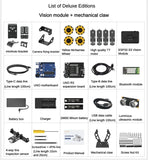 4WD Robot Car Omnidirectional Mecanum Wheel AI Visual Recognition Tracking For Arduino Robot DIY Kit UNO Programmable Robot Car