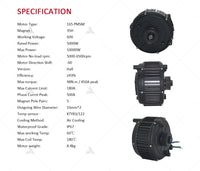 US Warehouse! QSMOTOR QS165 V2 5000W 72V 35H Hall PMSM Mid drive Motor for Sur ron light bee