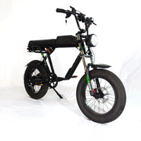 Super Cool 1000W 35Ah Fatbike Double Battey Mid Suspension Electric Bike 73 Adult ebike Mountain long Seat ebikes