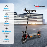 Two Wheels 1600W Dual Motor Electri Scooters Fast 45km/h Speed Delivery 10 Inch Off Road Adults Mobility Scooter Free Shipping