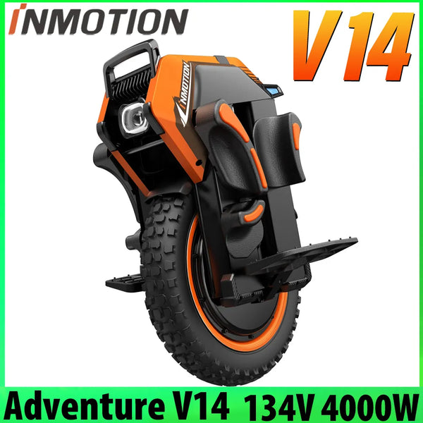 INMOTION Adventure V14 Electric Unicycle 134V 2400Wh Battery  4000W High-Torque Motor C40 INMOTION V14 Suspension
