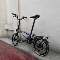 16Inch Chameleon Folding Bike /9-speed Three Folding Bicycle / Phantom Disc Brake Bike/Leisure Travel Bike