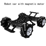 7kg Load 4WD Mecanum Robot Car with Encoder/Magnetic Motor Suspension Chassis for Robot Car DIY Kit RC Tank Programmable Robot