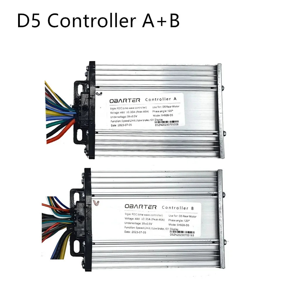 Obarter D5 Electric Scooter 48V FOC Sine Wave Dual Controllers (A & B) & LCD Display Throttle Kit