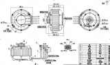 QSMOTOR QS165 V2 5000W 72V 35H Encoder Hall PMSM Mid drive Motor for Sur ron light bee